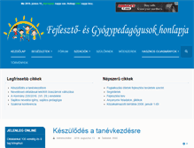 Tablet Screenshot of fejlesztok.hu